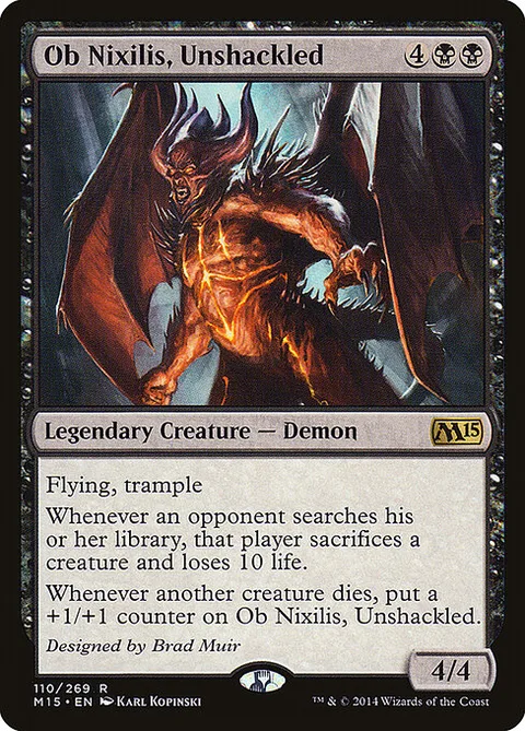Ob Nixilis, Unshackled, card 110 from Magic 2015