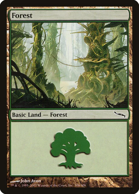 Forest, card 306 from Mirrodin