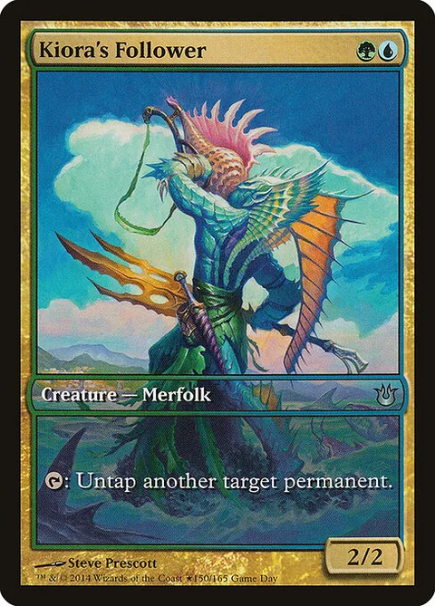 Kiora's Follower, card 150 from Born of the Gods Promos