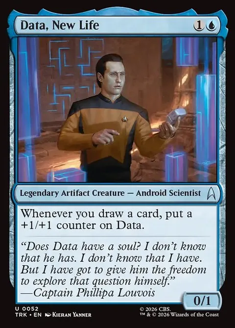 Data, New Life, carte 52 de Star Trek