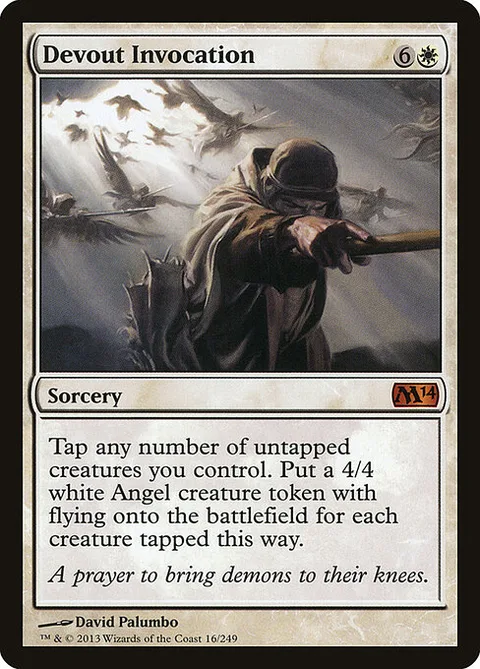 Devout Invocation, card 16 from Magic 2014