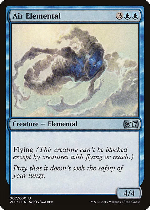 Air Elemental, card 7 from Welcome Deck 2017