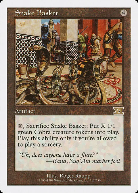 Snake Basket, card 312 from Classic Sixth Edition