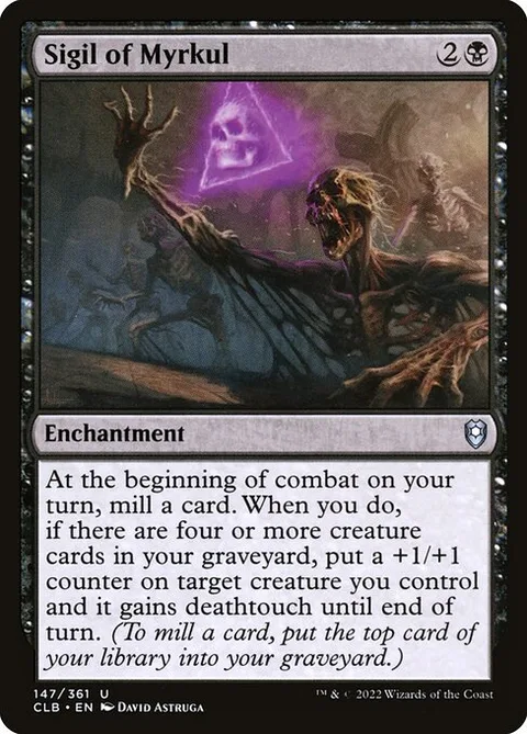 Sigil of Myrkul, card 147 from Commander Legends: Battle for Baldur's Gate