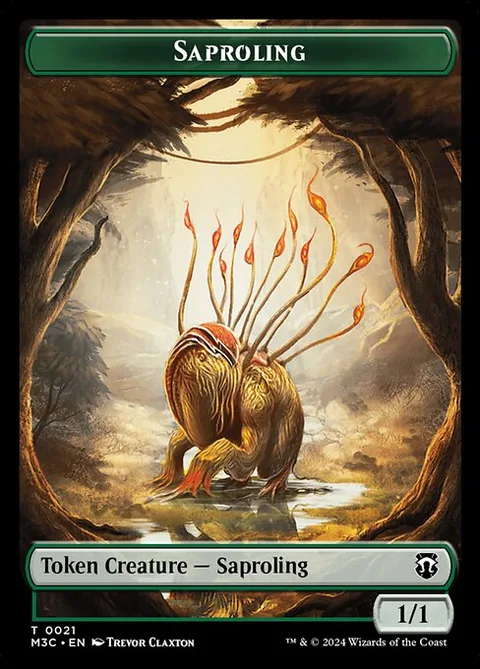 Saproling, carte 21 de Modern Horizons 3 Commander Tokens