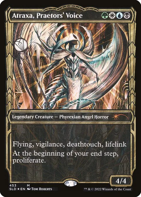 Atraxa, Praetors' Voice, card 453 from Secret Lair Drop