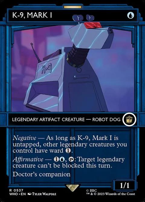 K-9, Mark I, card 537 from Doctor Who