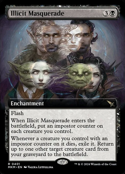 Illicit Masquerade, carte 401 de Murders at Karlov Manor