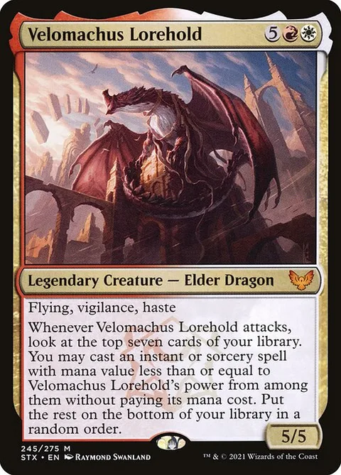 Velomachus Lorehold, card 245 from Strixhaven: School of Mages