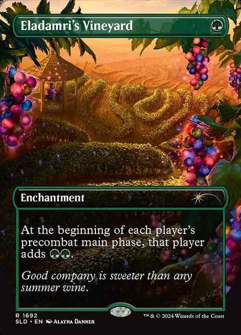 Eladamri's Vineyard, card 1692 from Secret Lair Drop