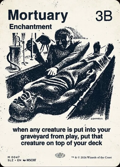Mortuary, card 47 from The Zeta Set