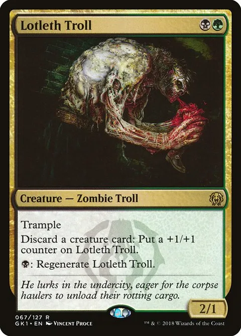 Lotleth Troll, carte 67 de GRN Guild Kit