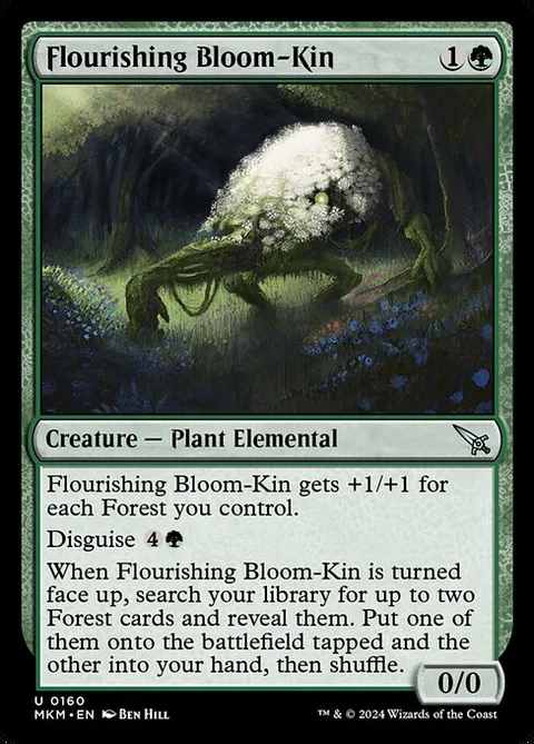 Flourishing Bloom-Kin, card 160 from Murders at Karlov Manor