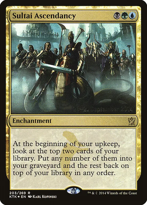 Sultai Ascendancy, card 203s from Khans of Tarkir Promos