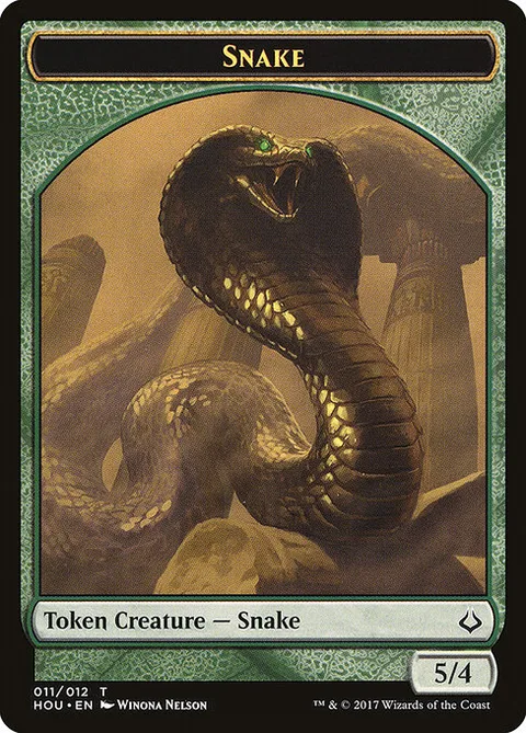 Snake, card 11 from Hour of Devastation Tokens