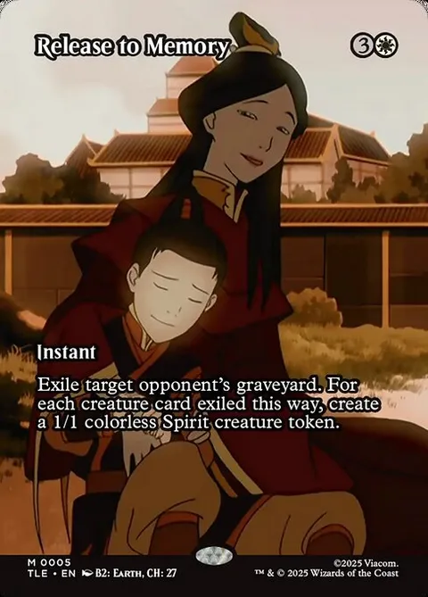 Release to Memory, card 5 from Avatar: The Last Airbender Eternal