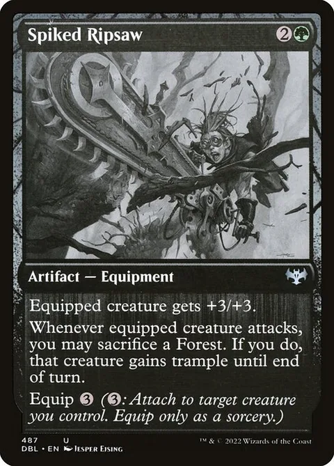 Spiked Ripsaw, card 487 from Innistrad: Double Feature