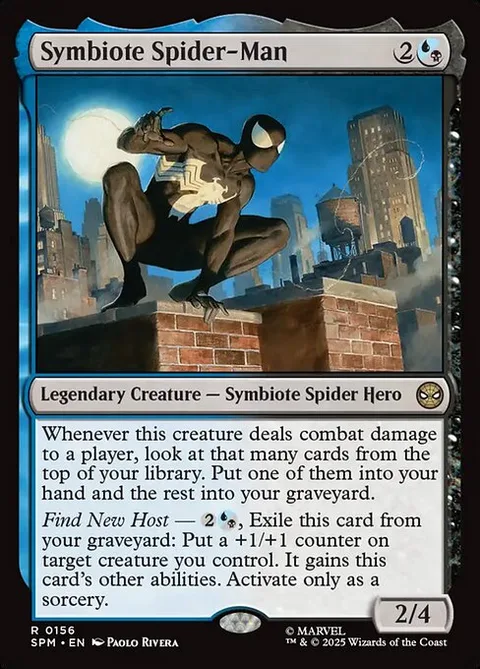 Symbiote Spider-Man, carte 156 de Marvel's Spider-Man