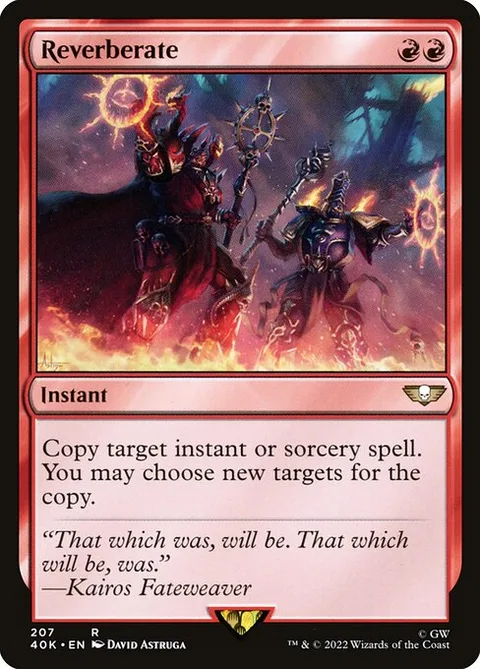 Reverberate, card 207 from Warhammer 40,000 Commander