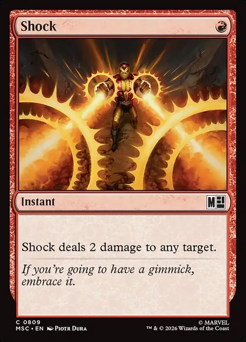 Shock, card 809 from Marvel Super Heroes Commander
