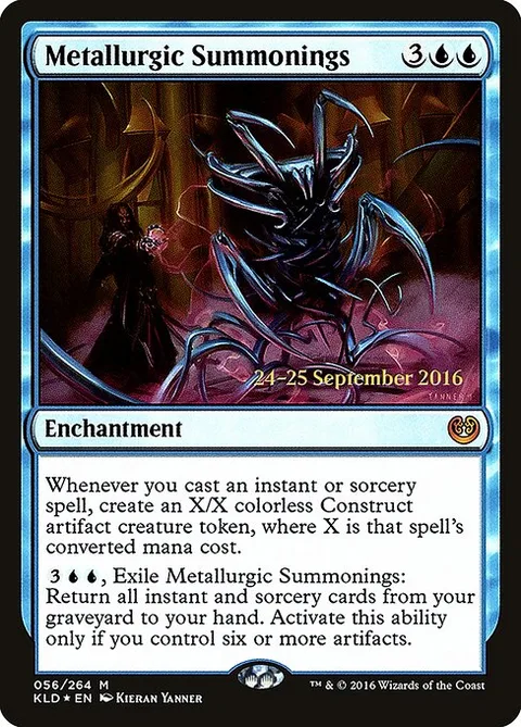 Metallurgic Summonings, card 56s from Kaladesh Promos