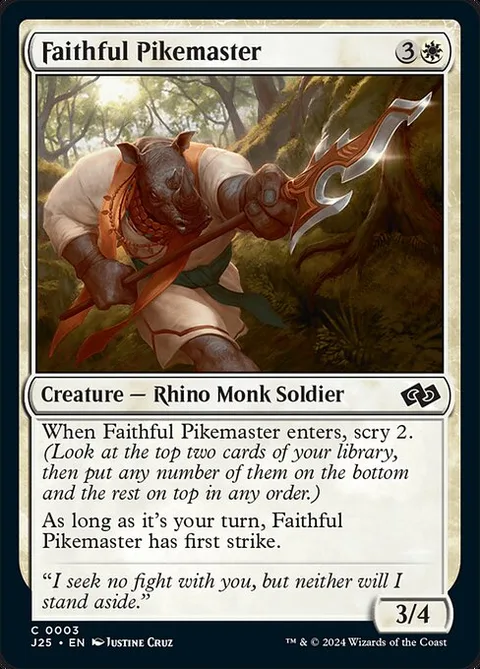 Faithful Pikemaster, carte 3 de Foundations Jumpstart