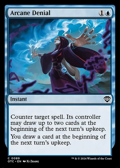 Arcane Denial, carte 89 de Outlaws of Thunder Junction Commander