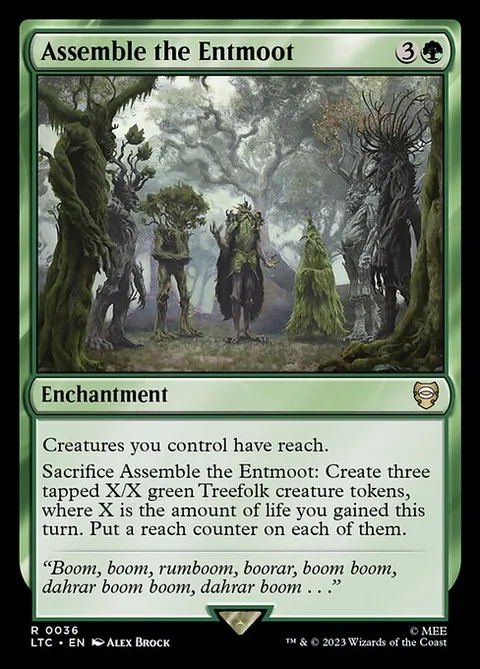 Assemble the Entmoot, card 36 from Tales of Middle-earth Commander