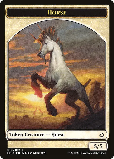 Horse, card 10 from Hour of Devastation Tokens