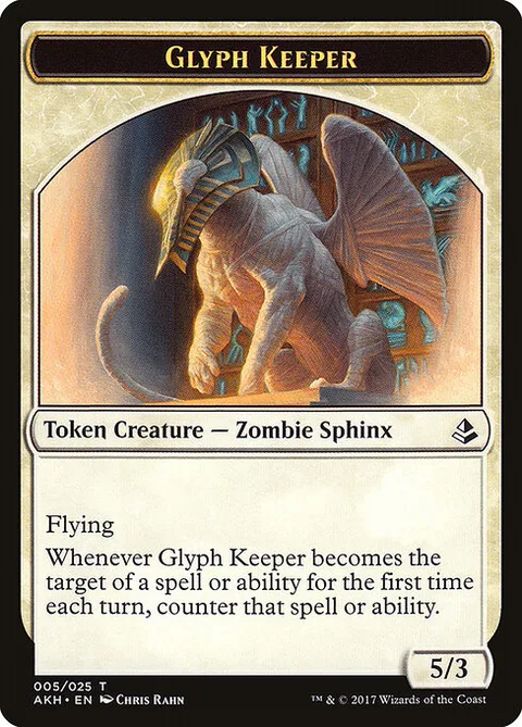Glyph Keeper, card 5 from Amonkhet Tokens