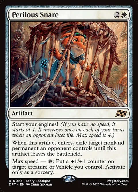 Perilous Snare, card 23p from Aetherdrift Promos