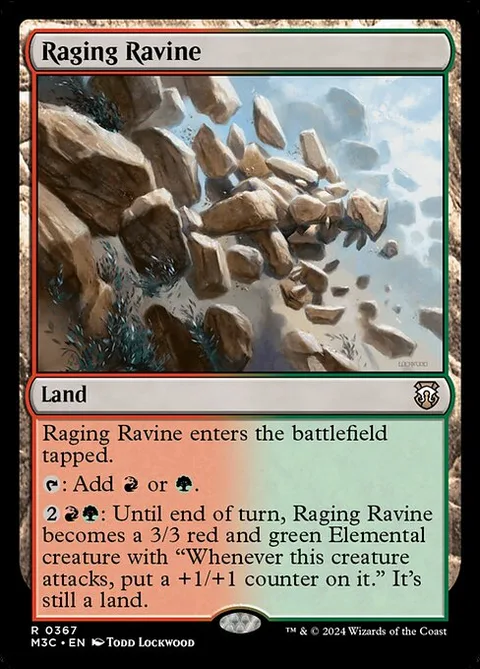 Raging Ravine, card 367 from Modern Horizons 3 Commander