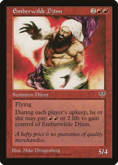 Emberwilde Djinn, card 172 from Mirage