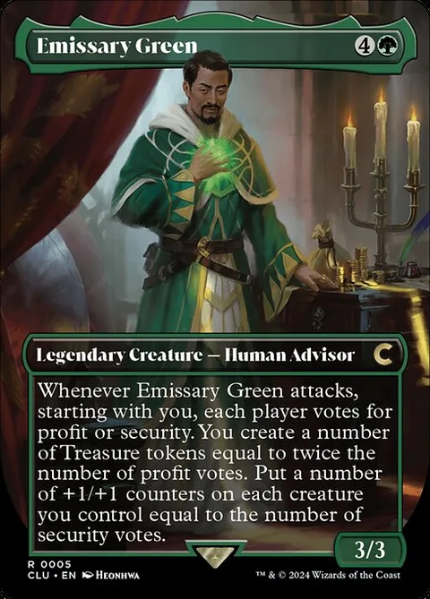 Emissary Green, carte 5 de Ravnica: Clue Edition