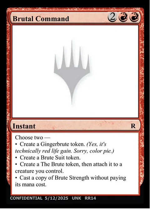 Brutal Command, carte RR14 de Unknown Event