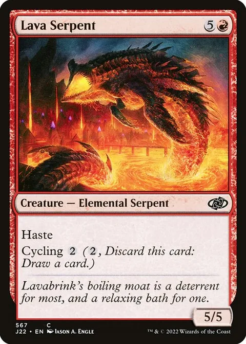 Lava Serpent, card 567 from Jumpstart 2022
