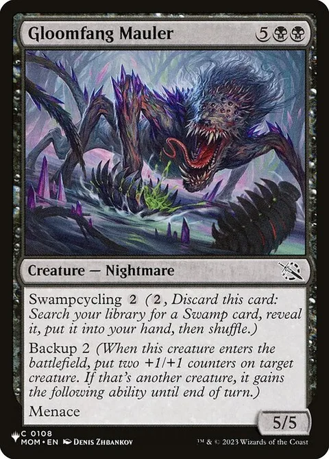 Gloomfang Mauler, card MOM-108 from The List