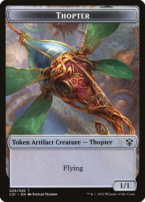 Thopter, card 29 from Commander 2021 Tokens