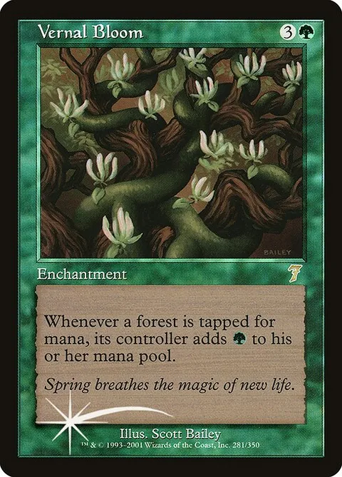 Vernal Bloom, card 281★ from Seventh Edition