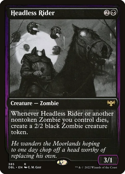 Headless Rider, card 385 from Innistrad: Double Feature
