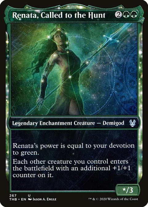 Renata, Called to the Hunt, card 267 from Theros Beyond Death