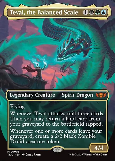 Teval, the Balanced Scale, carte 8 de Tarkir: Dragonstorm Commander