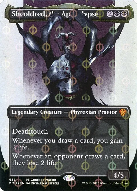Sheoldred, the Apocalypse, carte 436 de Dominaria United