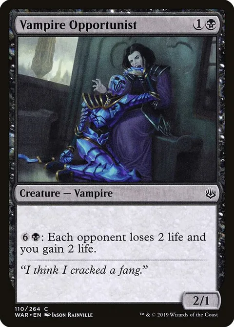 Vampire Opportunist, card 110 from War of the Spark