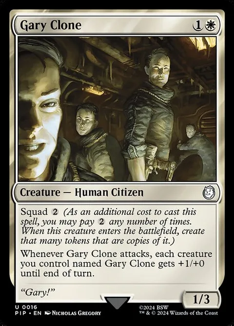 Gary Clone, card 16 from Fallout