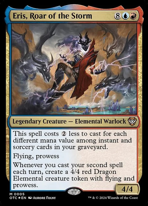 Eris, Roar of the Storm, card 5 from Outlaws of Thunder Junction Commander