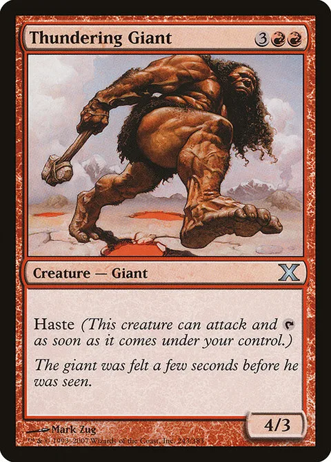 Thundering Giant, carte 243 de Tenth Edition