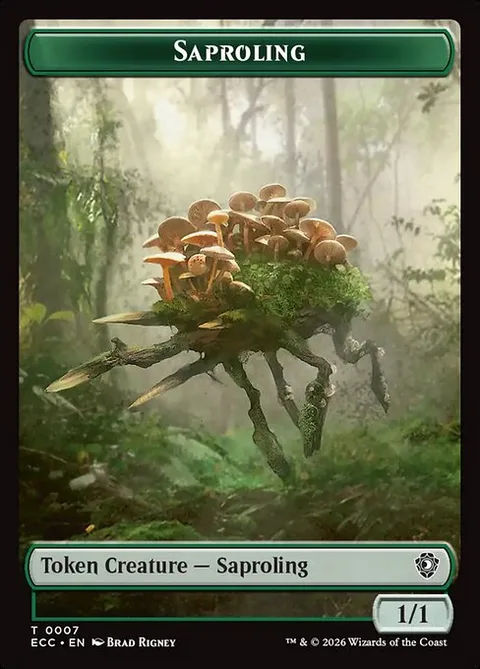 Saproling, carte 7 de Lorwyn Eclipsed Commander Tokens
