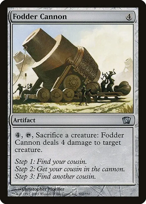 Fodder Cannon, card 302★ from Eighth Edition