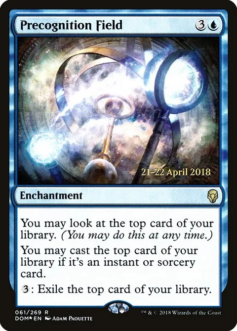 Precognition Field, carte 61s de Dominaria Promos